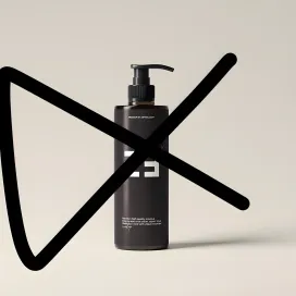 Amber Glass Slim Pump Bottle With Shadows 02